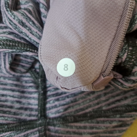 Lululemon race your pace 1/2 zip hyper stripe mauvelous heathered - Picture 16 of 16